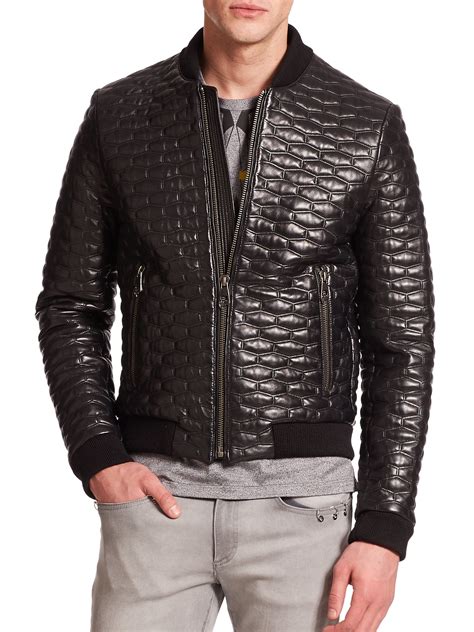 versace lerther jacket